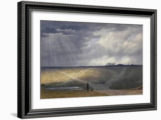 View of Stonehenge-J. M. W. Turner-Framed Giclee Print