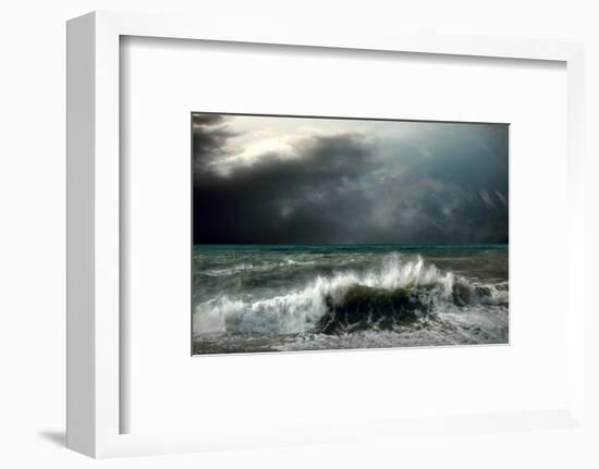 View of Storm Seascape-yuran-78-Framed Photographic Print