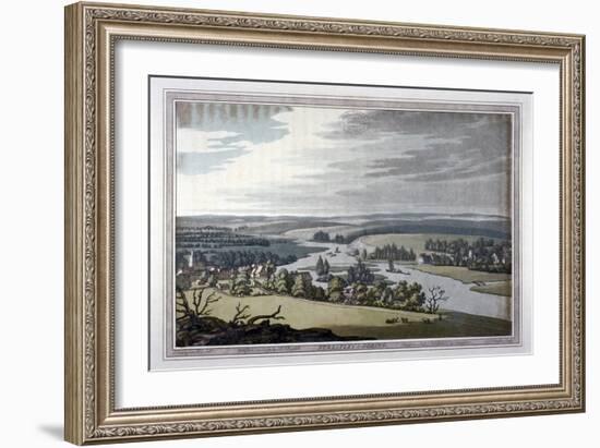 View of Streatley and Goring in Berkshire and Oxfordshire, 1793-Joseph Constantine Stadler-Framed Giclee Print