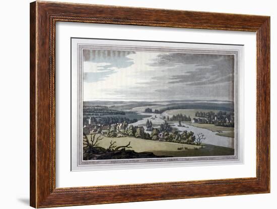 View of Streatley and Goring in Berkshire and Oxfordshire, 1793-Joseph Constantine Stadler-Framed Giclee Print