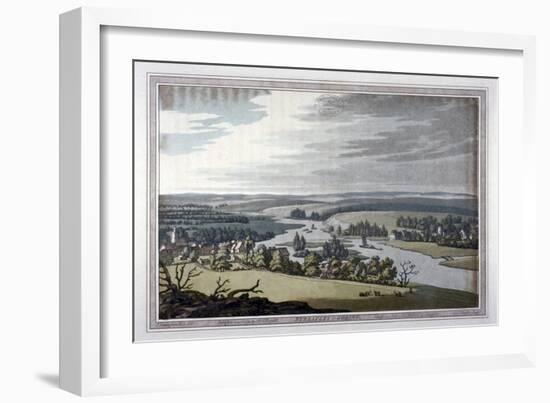 View of Streatley and Goring in Berkshire and Oxfordshire, 1793-Joseph Constantine Stadler-Framed Giclee Print