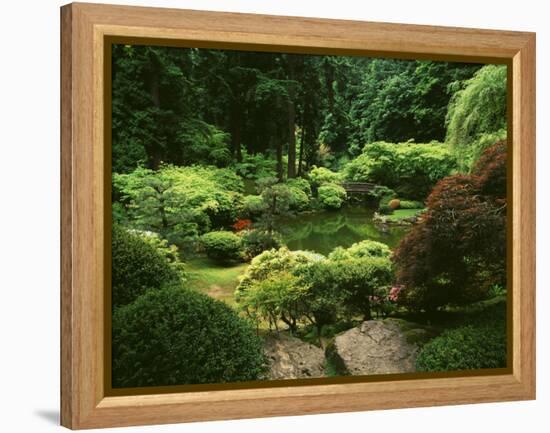 View of Strolling Pond Garden, Portland, Oregon, USA-Adam Jones-Framed Premier Image Canvas