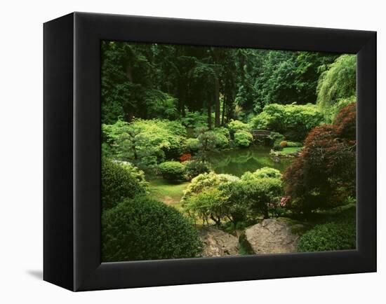 View of Strolling Pond Garden, Portland, Oregon, USA-Adam Jones-Framed Premier Image Canvas