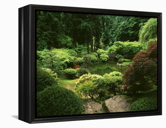 View of Strolling Pond Garden, Portland, Oregon, USA-Adam Jones-Framed Premier Image Canvas