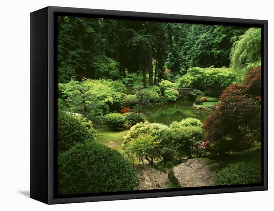 View of Strolling Pond Garden, Portland, Oregon, USA-Adam Jones-Framed Premier Image Canvas