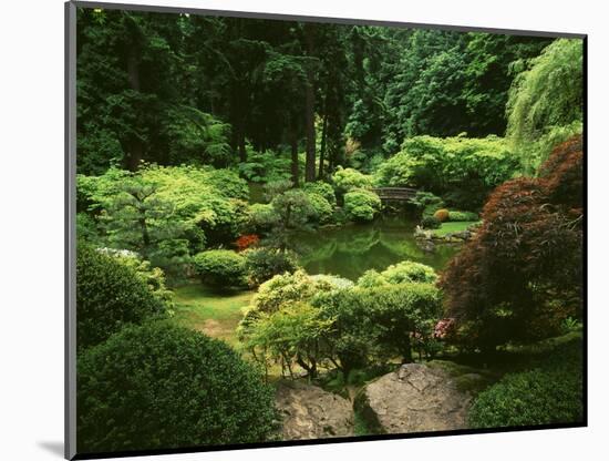 View of Strolling Pond Garden, Portland, Oregon, USA-Adam Jones-Mounted Photographic Print