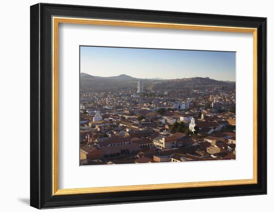 View of Sucre, UNESCO World Heritage Site, Bolivia, South America-Ian Trower-Framed Photographic Print