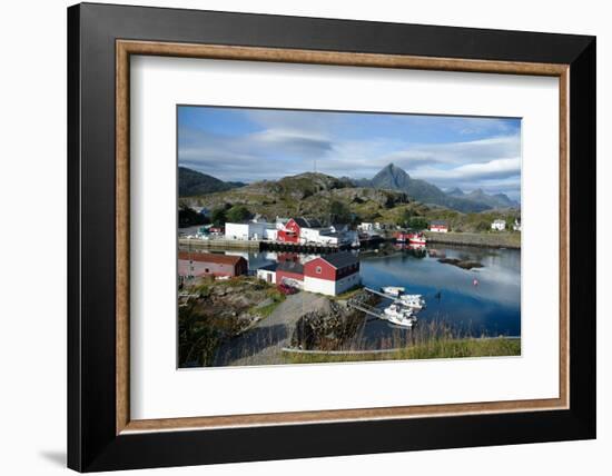 View of Sund Harbour, Lofoten Islands, Nordland, Norway, Scandinavia, Europe-Ethel Davies-Framed Photographic Print