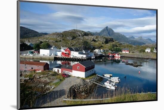 View of Sund Harbour, Lofoten Islands, Nordland, Norway, Scandinavia, Europe-Ethel Davies-Mounted Photographic Print