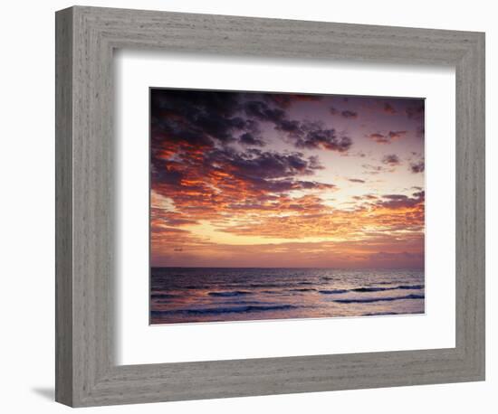 View of Sunrise over Atlantic Ocean, Florida, USA-Adam Jones-Framed Photographic Print