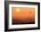 View of sunset over mountains with flying swift, Cumbria, UK-Ashley Cooper-Framed Photographic Print