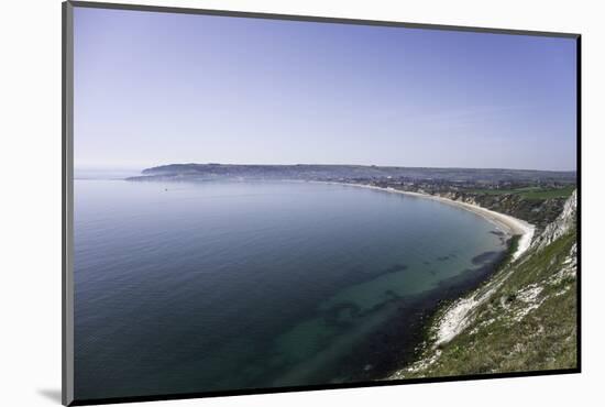 View of Swanage Bay from the Coastal Footpath in Dorset, England, United Kingdom-John Woodworth-Mounted Photographic Print