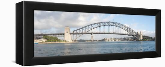 View of Sydney Harbour Bridge from Sydney Opera House, Sydney, New South Wales, Australia-null-Framed Premier Image Canvas