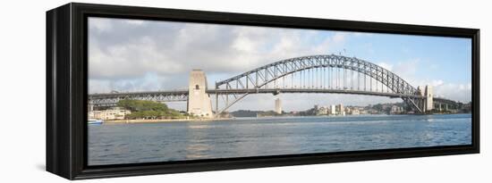 View of Sydney Harbour Bridge from Sydney Opera House, Sydney, New South Wales, Australia-null-Framed Premier Image Canvas
