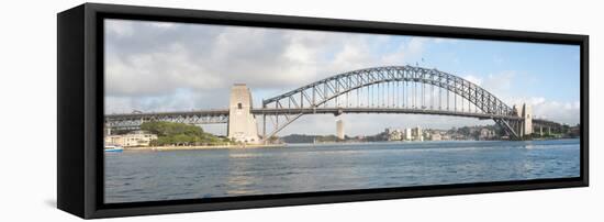 View of Sydney Harbour Bridge from Sydney Opera House, Sydney, New South Wales, Australia-null-Framed Premier Image Canvas