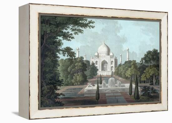 View of Taj Mahal, 1801-Thomas & William Daniell-Framed Premier Image Canvas