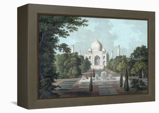 View of Taj Mahal, 1801-Thomas & William Daniell-Framed Premier Image Canvas