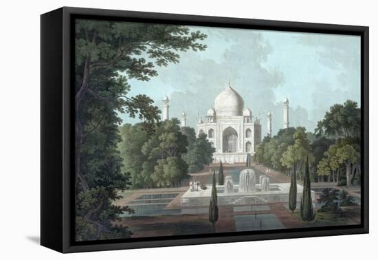 View of Taj Mahal, 1801-Thomas & William Daniell-Framed Premier Image Canvas