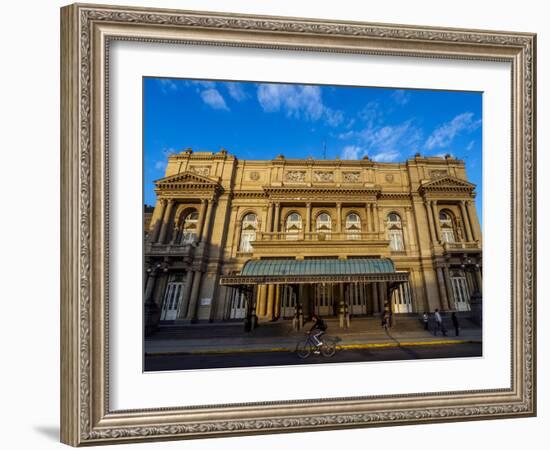 View of Teatro Colon, Buenos Aires, Buenos Aires Province, Argentina, South America-Karol Kozlowski-Framed Photographic Print