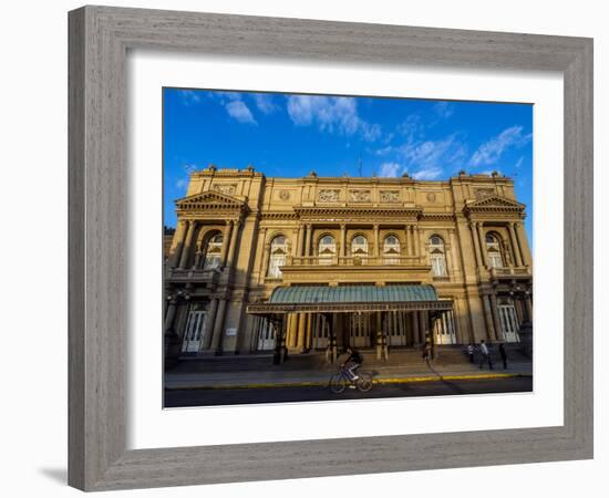 View of Teatro Colon, Buenos Aires, Buenos Aires Province, Argentina, South America-Karol Kozlowski-Framed Photographic Print