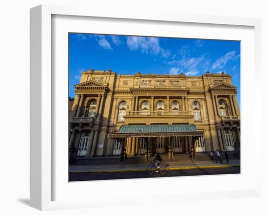 View of Teatro Colon, Buenos Aires, Buenos Aires Province, Argentina, South America-Karol Kozlowski-Framed Photographic Print