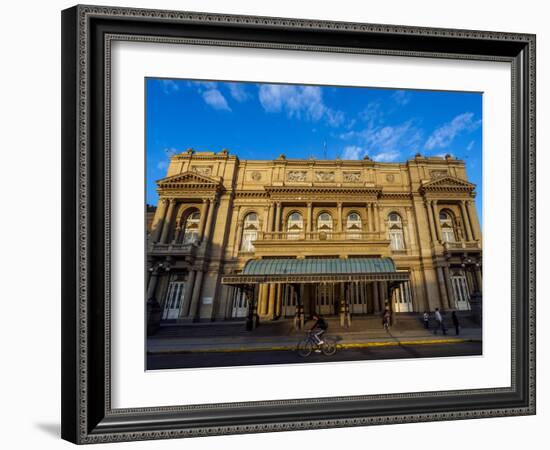 View of Teatro Colon, Buenos Aires, Buenos Aires Province, Argentina, South America-Karol Kozlowski-Framed Photographic Print