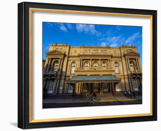 View of Teatro Colon, Buenos Aires, Buenos Aires Province, Argentina, South America-Karol Kozlowski-Framed Photographic Print