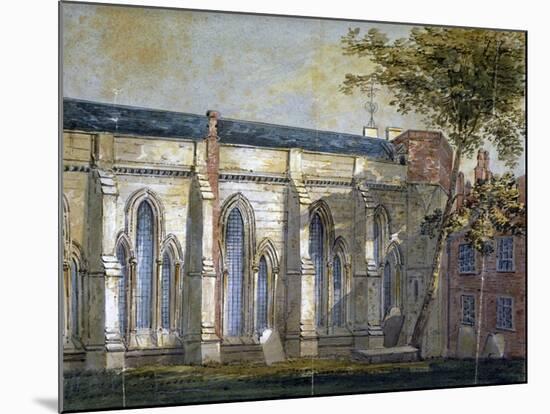 View of Temple Church, London, C1810-William Pearson-Mounted Giclee Print