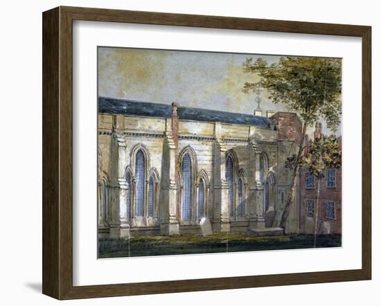 View of Temple Church, London, C1810-William Pearson-Framed Giclee Print