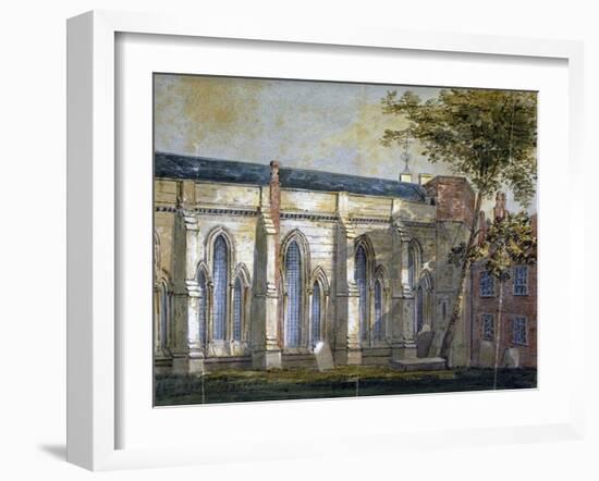 View of Temple Church, London, C1810-William Pearson-Framed Giclee Print