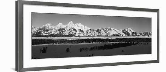 View of Teton Range at Dawn, Grand Teton National Park, Wyoming, USA-Paul Souders-Framed Photographic Print