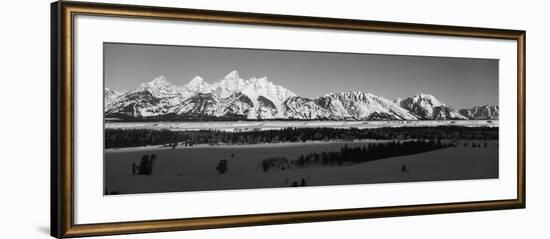 View of Teton Range at Dawn, Grand Teton National Park, Wyoming, USA-Paul Souders-Framed Photographic Print