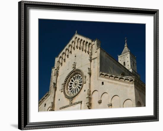 View of the 13th Century Duomo, Sasso Barisano, Basilicata, Matera, Italy-Walter Bibikow-Framed Photographic Print