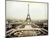 View of the 1889 Universal Exhibition in Paris and the Eiffel Tower.-Unknown Artist-Mounted Giclee Print