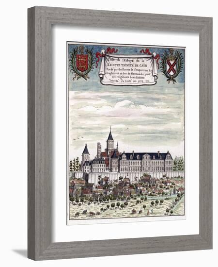 View of the Abbey of the Holy Trinity in Caen-null-Framed Giclee Print