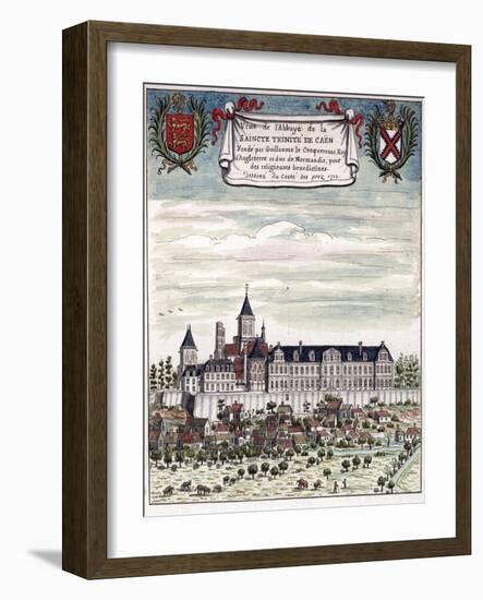 View of the Abbey of the Holy Trinity in Caen-null-Framed Giclee Print