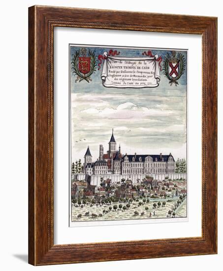 View of the Abbey of the Holy Trinity in Caen-null-Framed Giclee Print