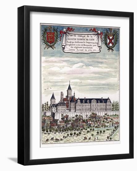 View of the Abbey of the Holy Trinity in Caen-null-Framed Giclee Print