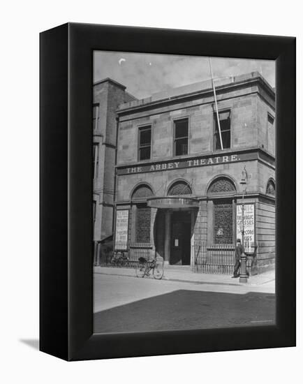 View of the Abby Theater in Dublin-Hans Wild-Framed Premier Image Canvas