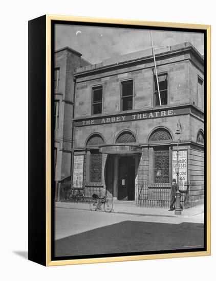 View of the Abby Theater in Dublin-Hans Wild-Framed Premier Image Canvas