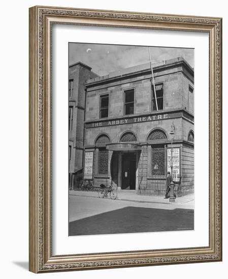 View of the Abby Theater in Dublin-Hans Wild-Framed Photographic Print