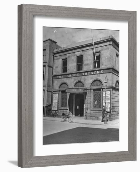 View of the Abby Theater in Dublin-Hans Wild-Framed Photographic Print