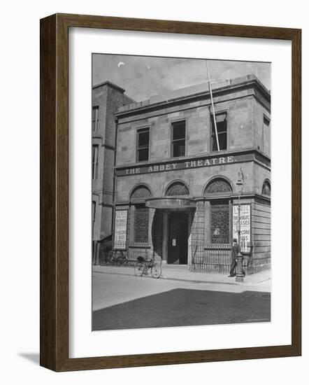 View of the Abby Theater in Dublin-Hans Wild-Framed Photographic Print