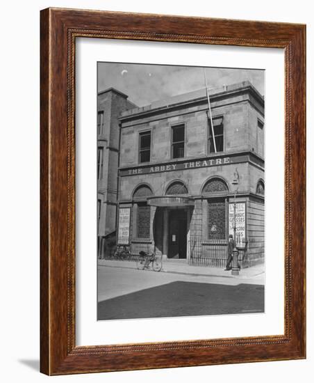 View of the Abby Theater in Dublin-Hans Wild-Framed Photographic Print