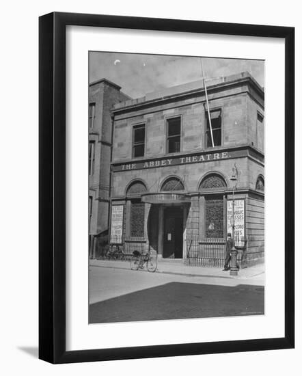 View of the Abby Theater in Dublin-Hans Wild-Framed Photographic Print