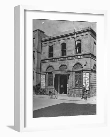 View of the Abby Theater in Dublin-Hans Wild-Framed Photographic Print