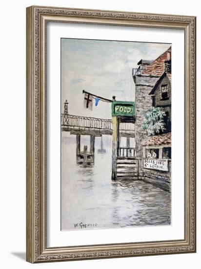 View of the Adam and Eve Inn, Chelsea, London, C1900-Walter Greaves-Framed Giclee Print