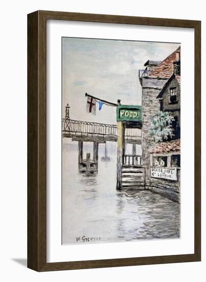 View of the Adam and Eve Inn, Chelsea, London, C1900-Walter Greaves-Framed Giclee Print