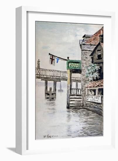 View of the Adam and Eve Inn, Chelsea, London, C1900-Walter Greaves-Framed Giclee Print