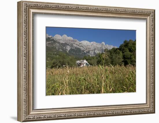 View of the Albanian Alps near Thethi, on the western Balkan peninsula, in northern Albania, Europe-Julio Etchart-Framed Photographic Print